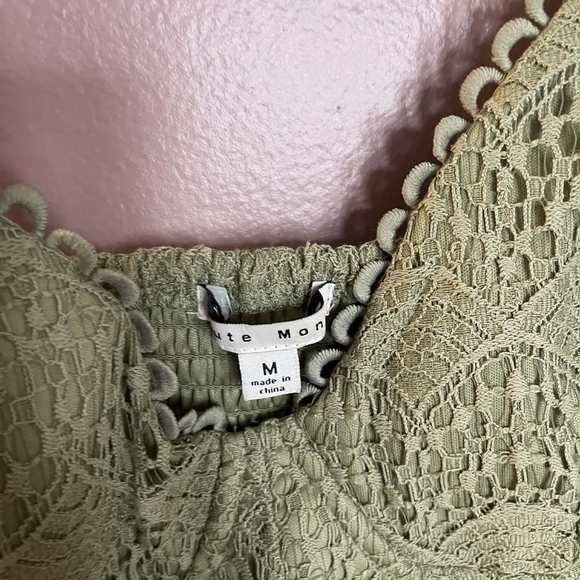 Haute Monde Lace Crop Top Size M - Picture 3 of 3
